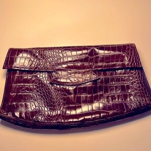Vintage Brown “Alligator” Clutch